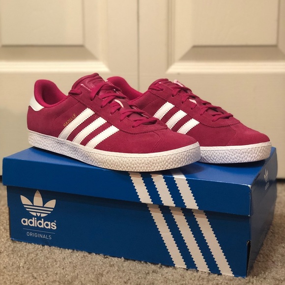 adidas dark pink shoes
